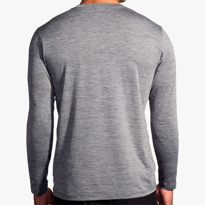 CAMISETA BROOKS LUXE LONG SLEEVE GRIS
