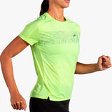 CAMISETA BROOKS SPRINT FREE SHORT W LIME