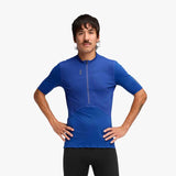 CAMISETA HOKA SKYBREEZE SHORT SLEEVE ZIP ULTRAMARINE