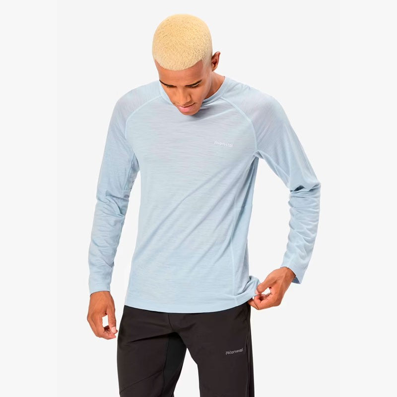 CAMISETA NNORMAL MERINO LONG SLEEVE AZUL