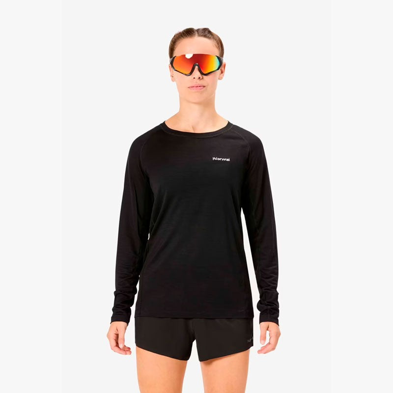 CAMISETA NNORMAL MERINO LONG SLEEVE W NEGRO
