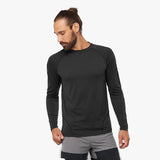 CAMISETA SALOMON CROSS RUN LS NEGRO