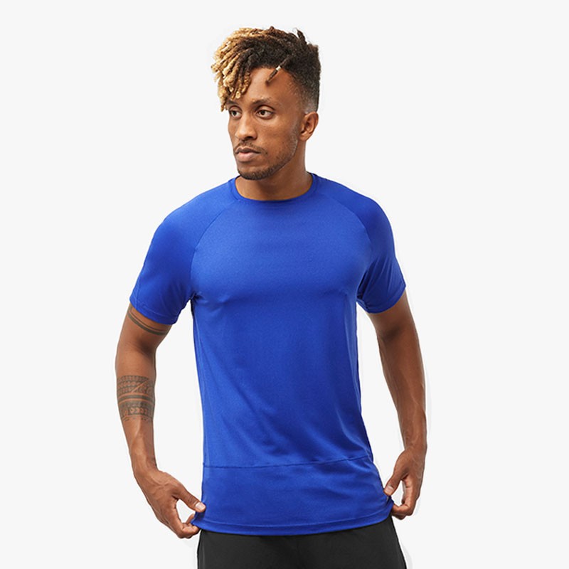 CAMISETA SALOMON CROSS RUN SS AZUL
