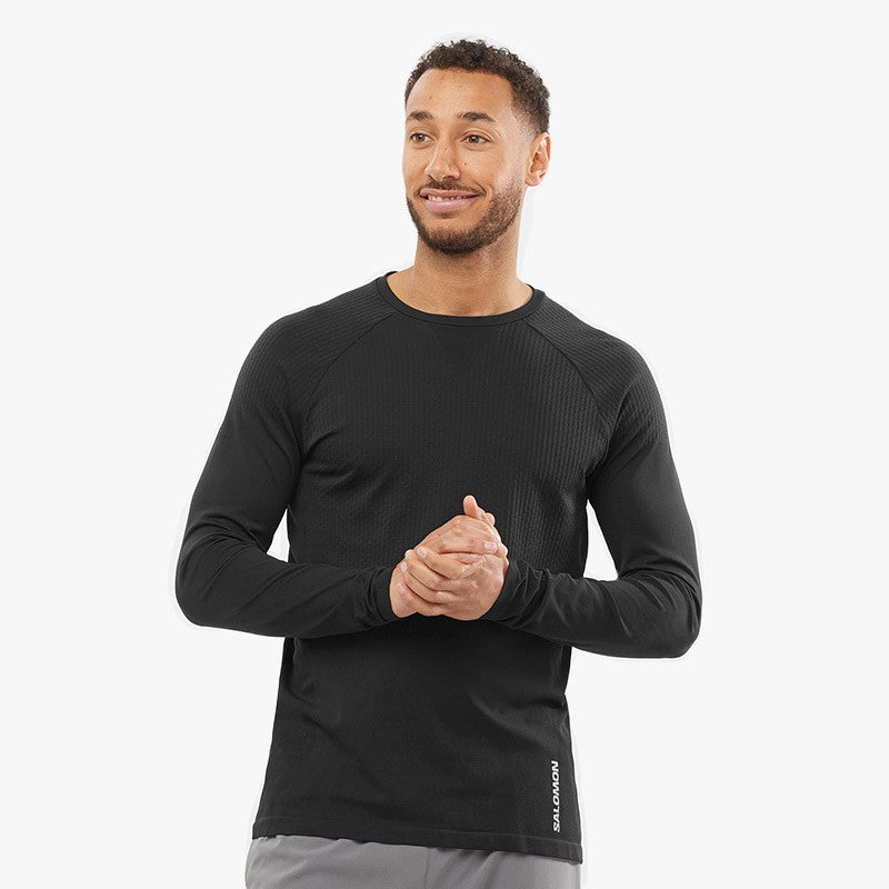 CAMISETA SALOMON SENSE LS NEGRO