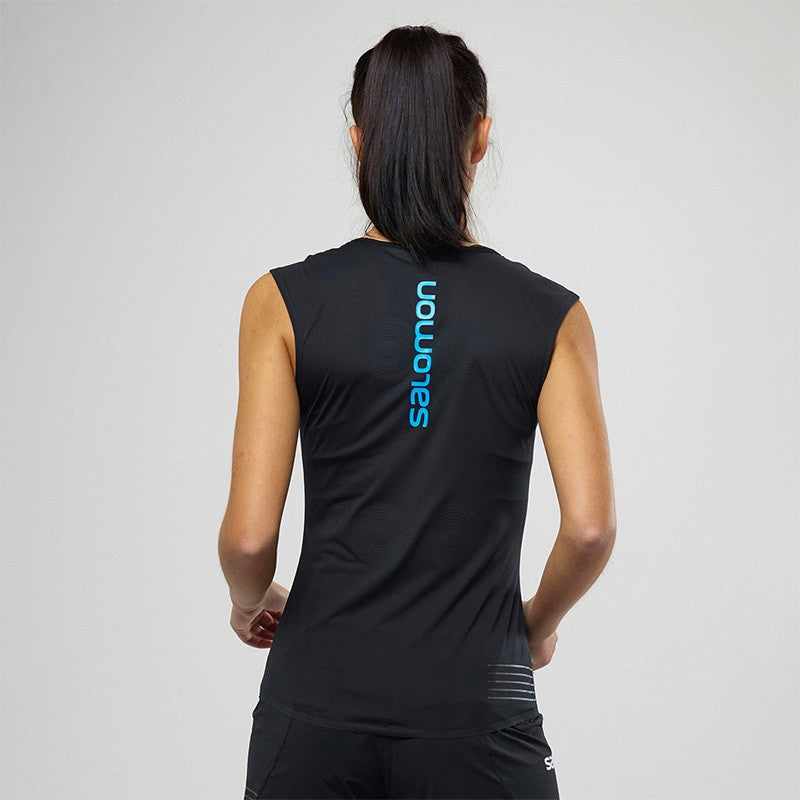 CAMISETA SALOMON S/LAB NSO W NEGRO