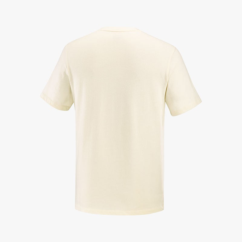 CAMISETA SALOMON ULTRA LOGO ALGODÓN VAINILLA