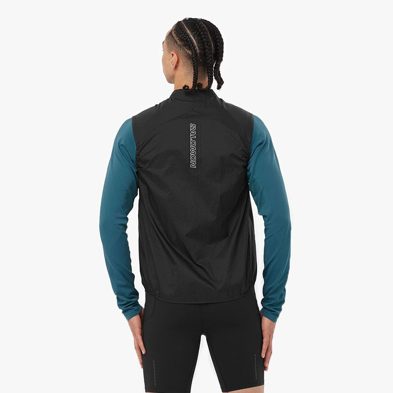 CHALECO SALOMON SENSE AERO WIND NEGRO