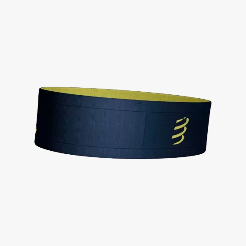 CINTURÓN COMPRESSPORT FREE BELT AZUL/AMARILLO