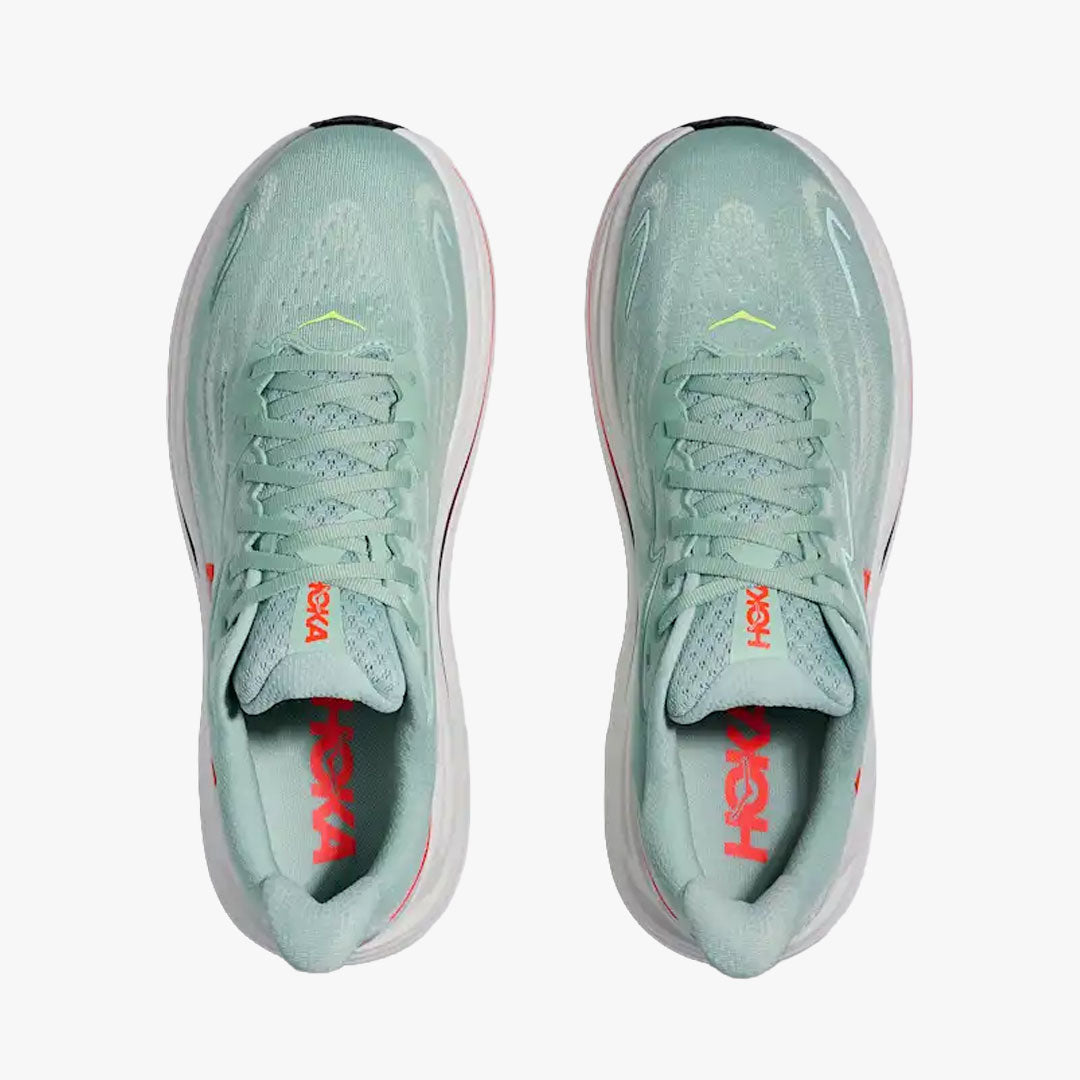 HOKA CLIFTON 10 SAGE / NEON FLAME