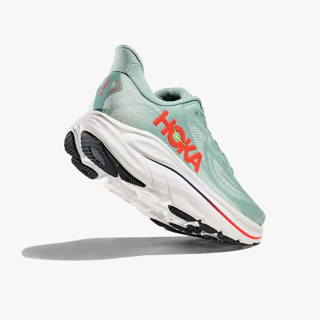 HOKA CLIFTON 10 SAGE / NEON FLAME