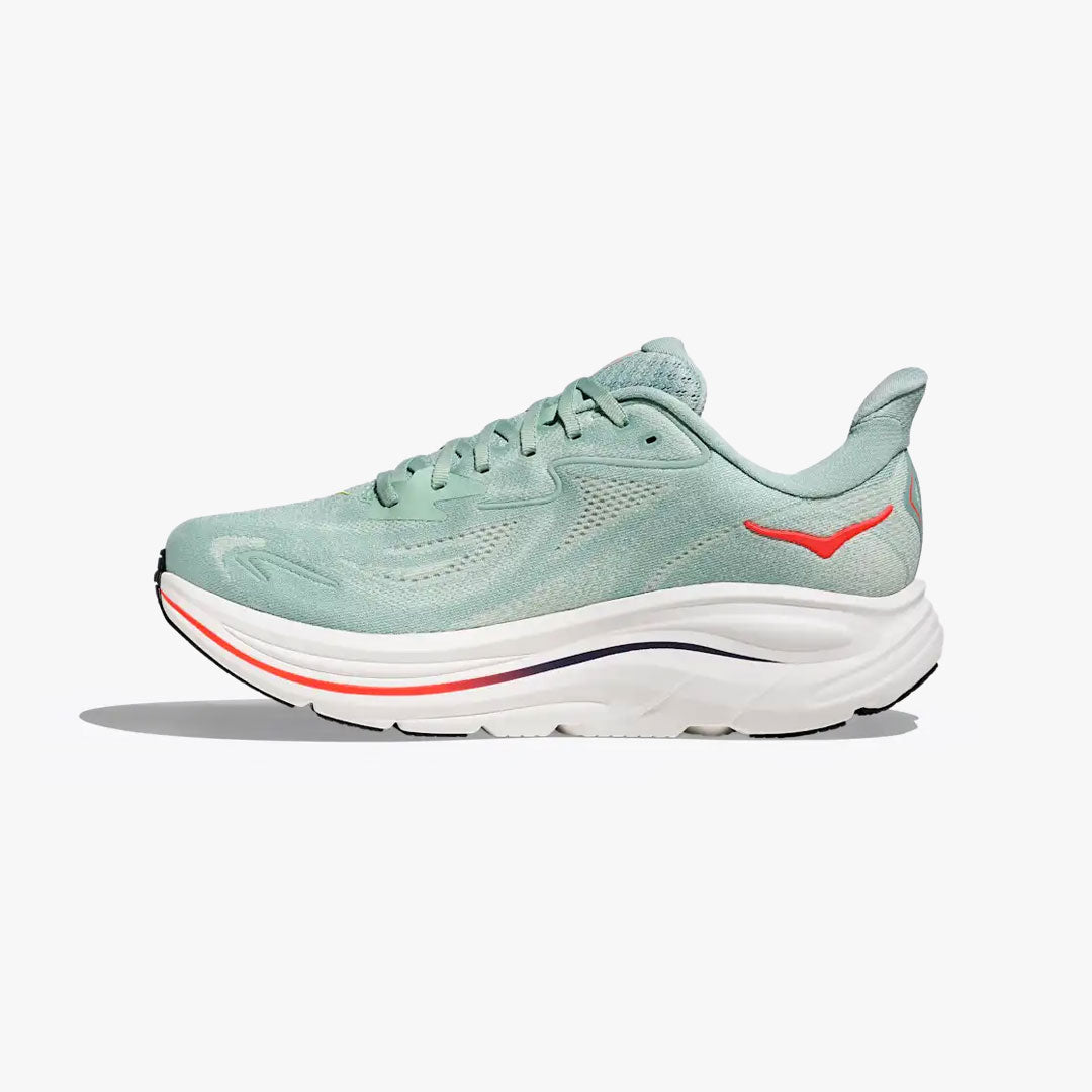 HOKA CLIFTON 10 SAGE / NEON FLAME