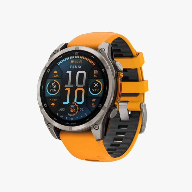 Garmin Fenix 8 Amoled Zafiro Titanio 47mm Orange