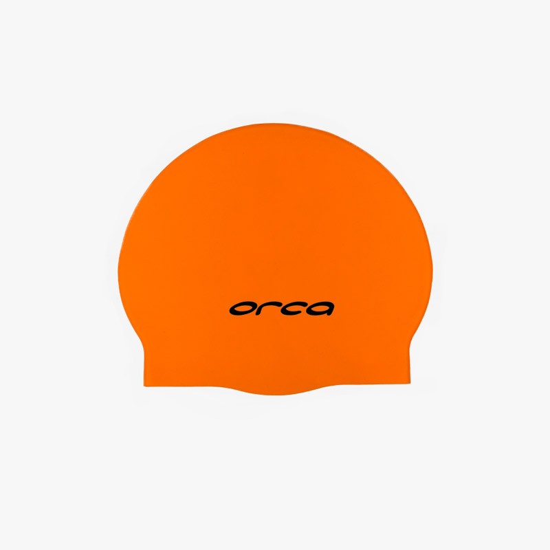 GORRO SILICONA ORCA SWIMCAP NARANJA