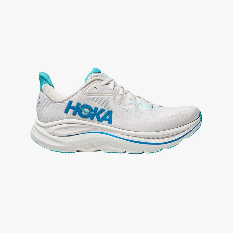 HOKA CLIFTON 10 WHITE/SKYWARD BLUE