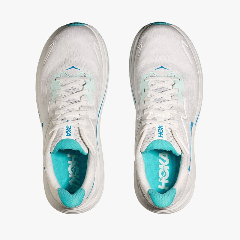 HOKA CLIFTON 10 WHITE/SKYWARD BLUE