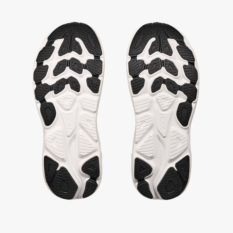 HOKA CLIFTON 10 WIDE BLACK/WHITE