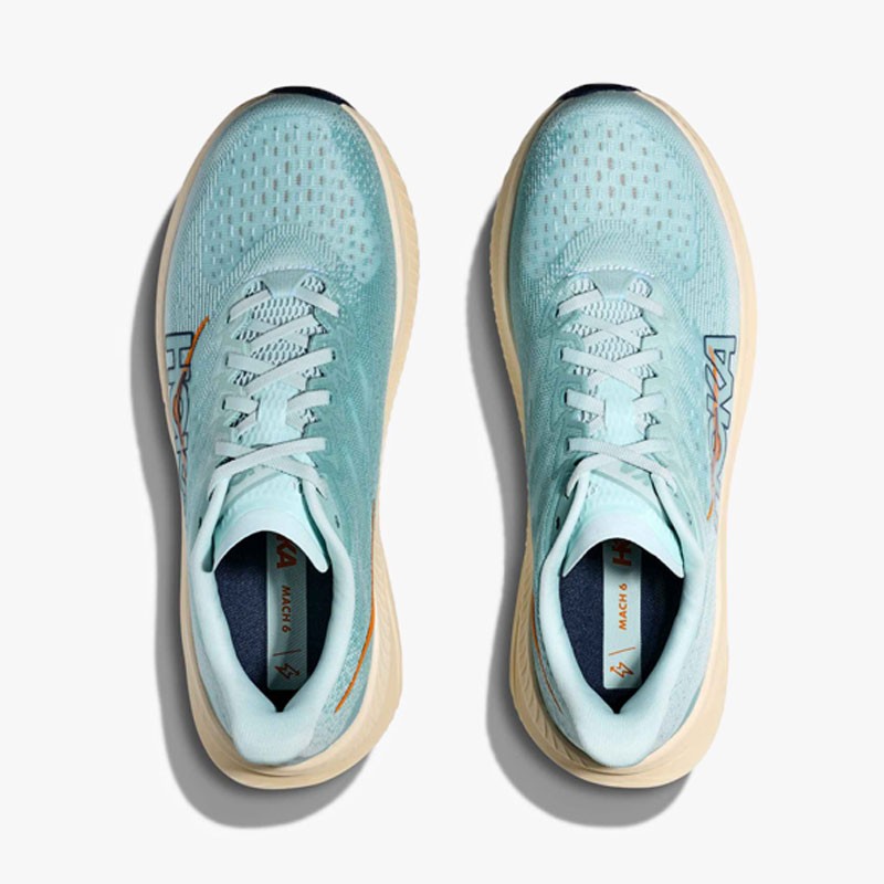 HOKA MACH 6 CLEAR SEA/WATER