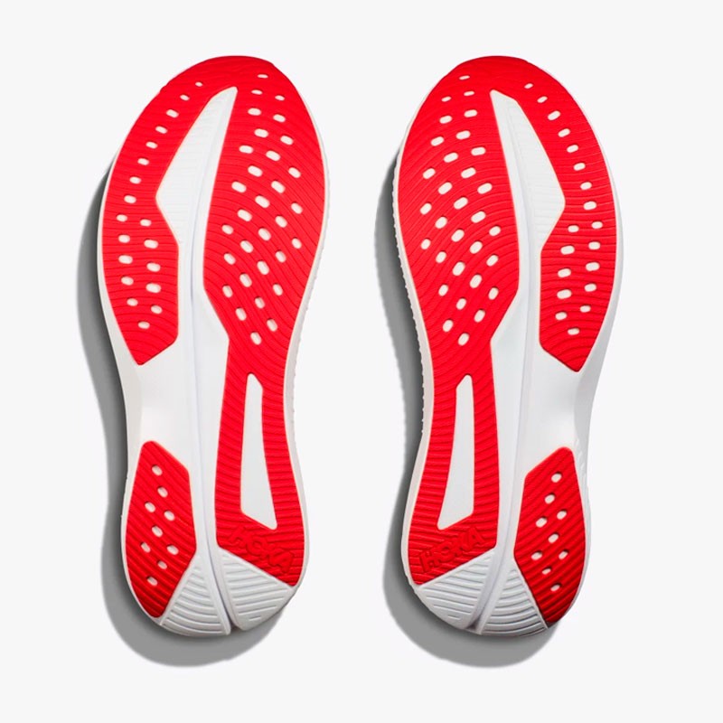 HOKA MACH 6 WHITE/SOLAR FLARE