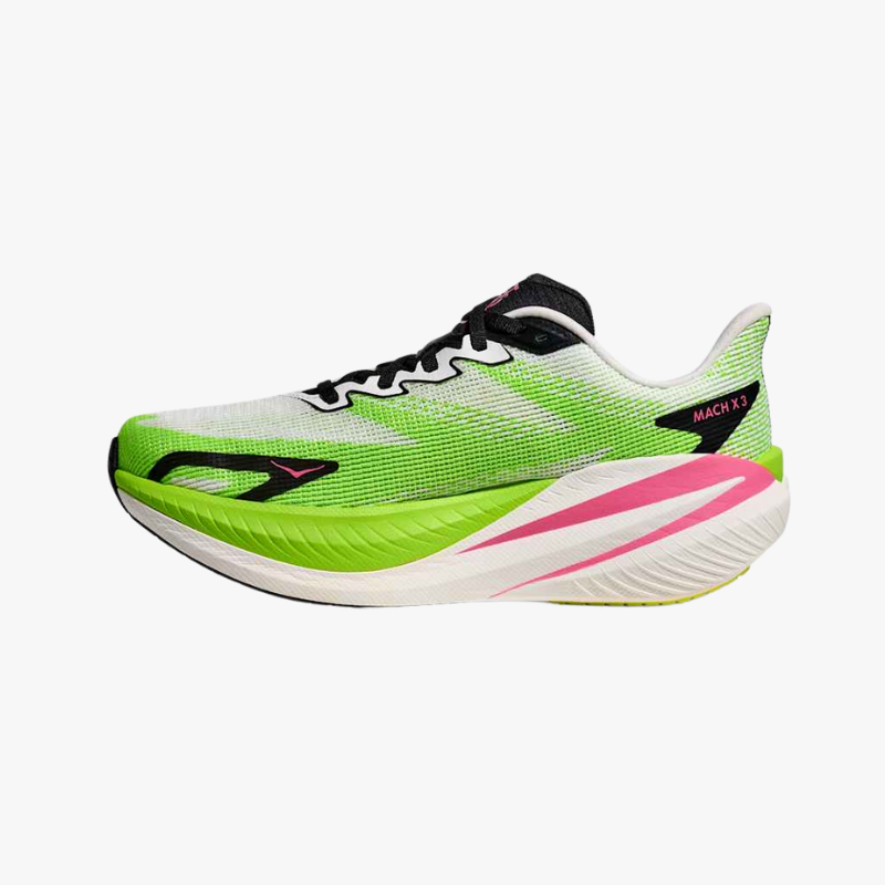 HOKA MACH X 3 W WHITE/NEON LIME