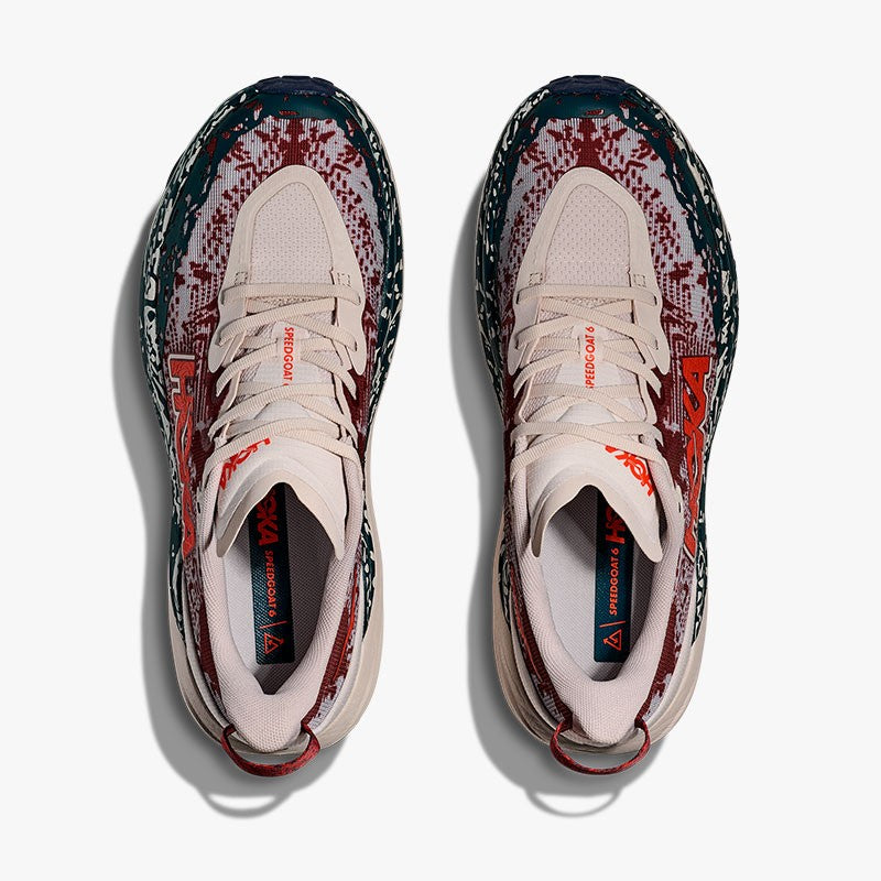 HOKA SPEEDGOAT 6 PUTTY/BLUE