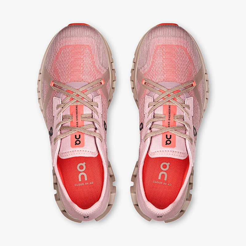 ON CLOUD X 4 AD W MAUVE/SALMON
