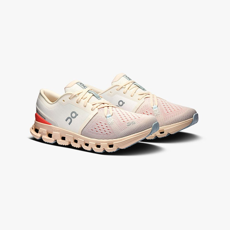 On Cloud X 4 W Ivory/Salmon