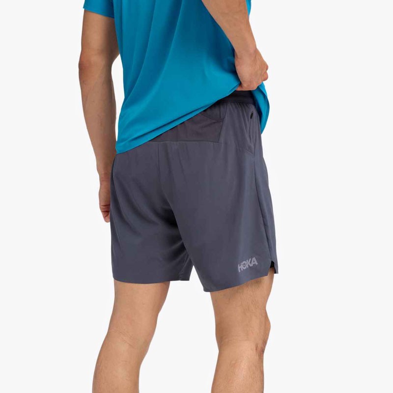 PANTALÓN HOKA GLIDE 7 SHORT 2IN1 GREY