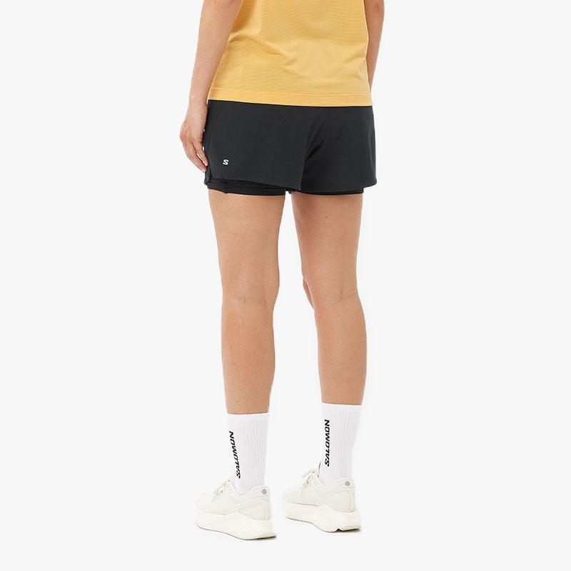 PANTALÓN SALOMON CORE 2IN1 W DEEP BLACK