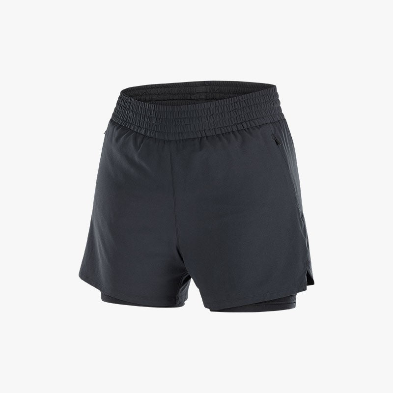 PANTALÓN SALOMON CORE 2IN1 W DEEP BLACK