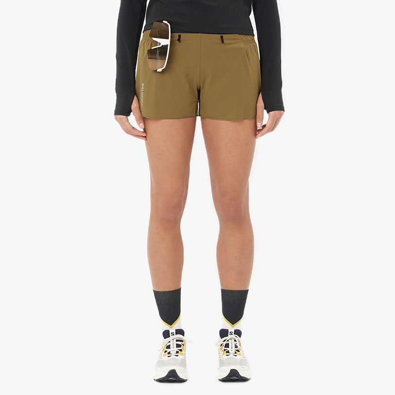 PANTALÓN SALOMON SENSE AERO 3" W BRILLIANT OLIVE