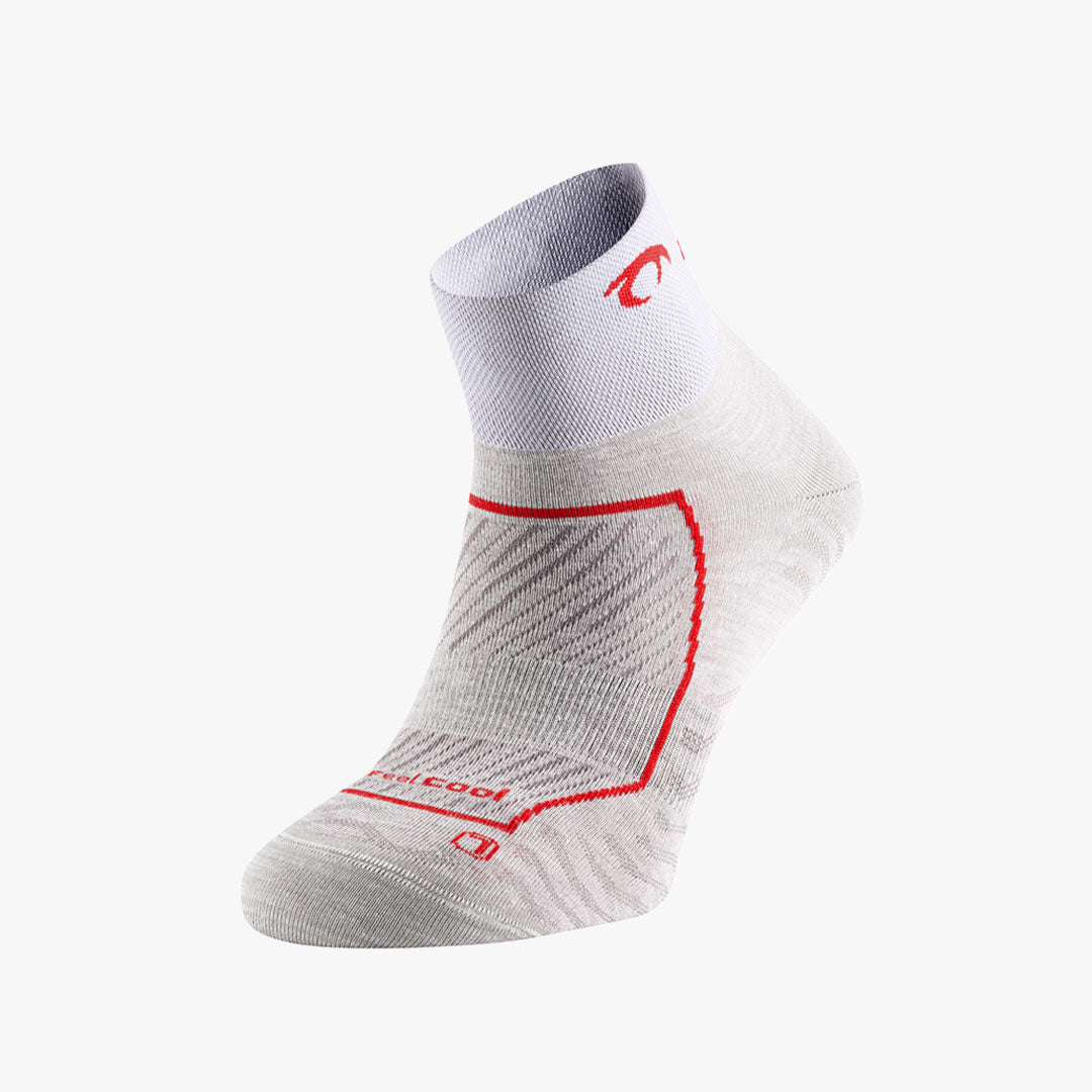 CALCETINES LURBEL RACE THREE GRIS HIELO/ROJO