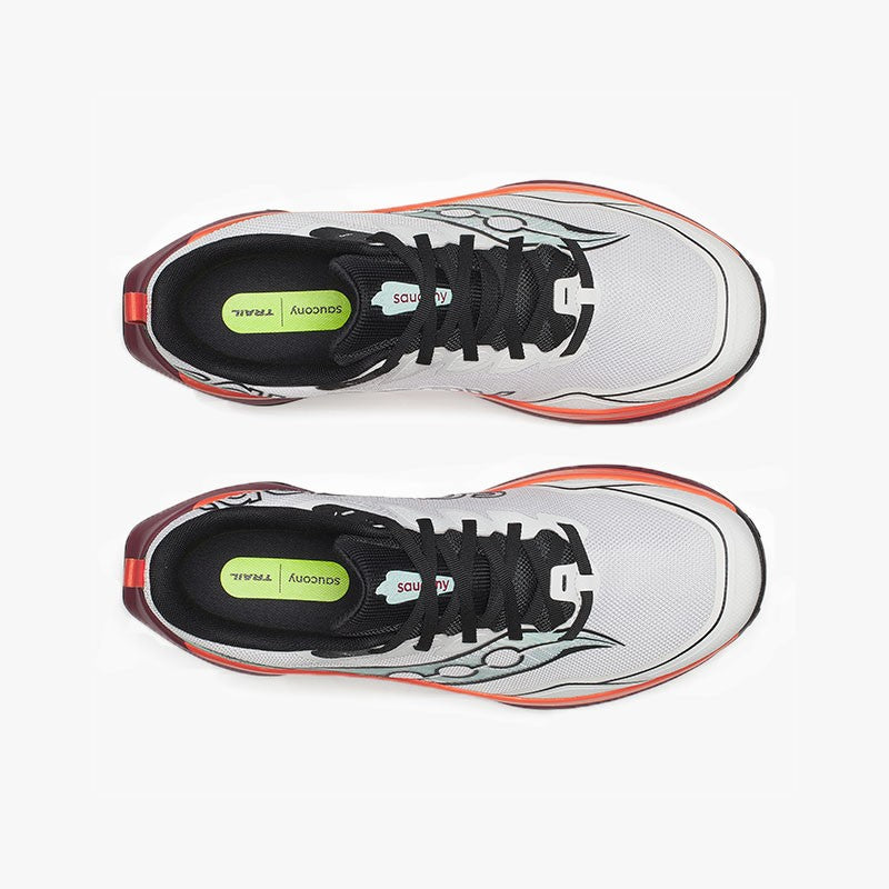 SAUCONY PEREGRINE 16 WHITE/CRIMSON