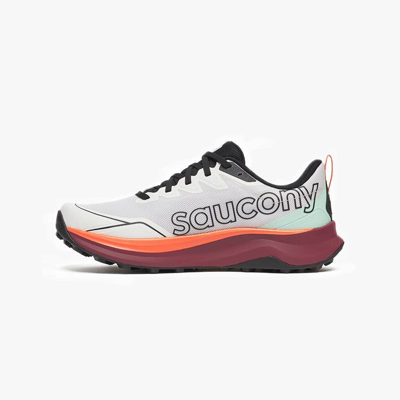 SAUCONY PEREGRINE 16 WHITE/CRIMSON