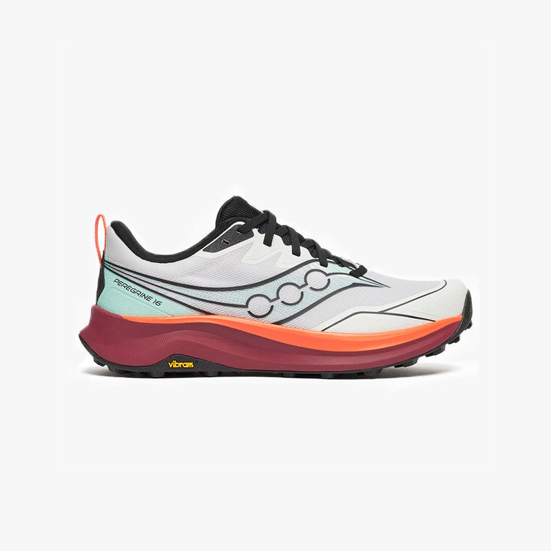 SAUCONY PEREGRINE 16 WHITE/CRIMSON