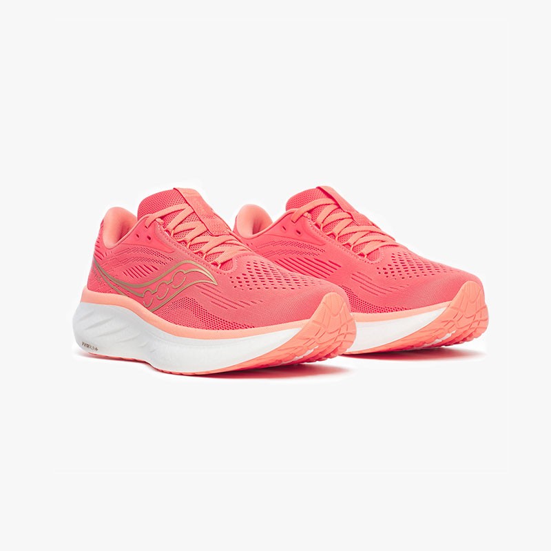 SAUCONY RIDE 18 W CORAL/SALMON
