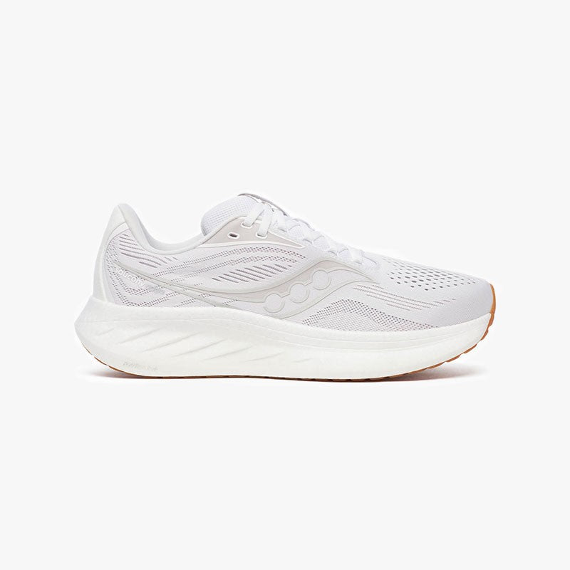 SAUCONY RIDE 18 WHITE/GUM