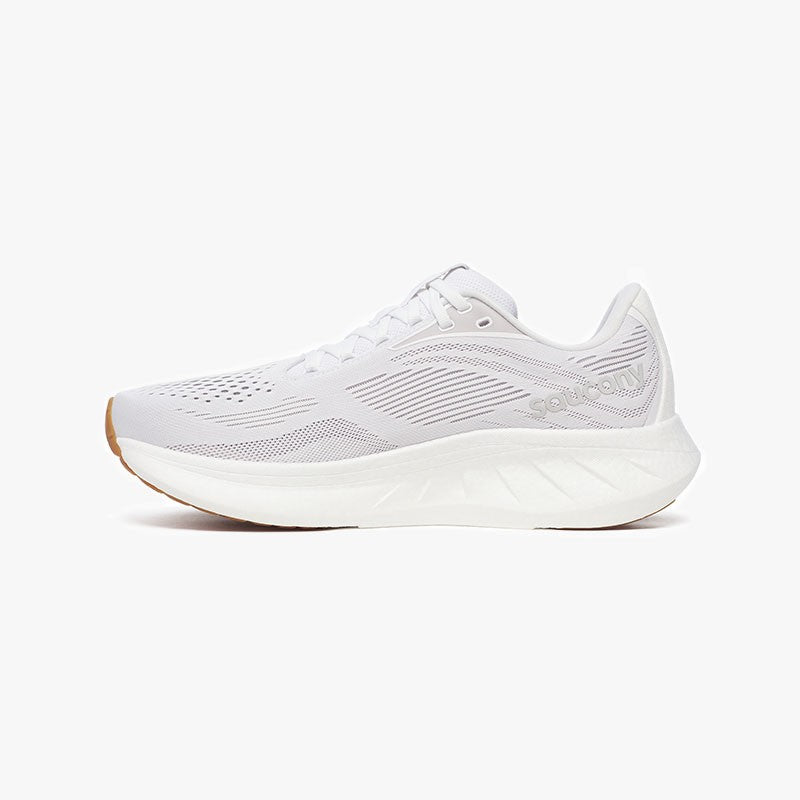 SAUCONY RIDE 18 WHITE/GUM