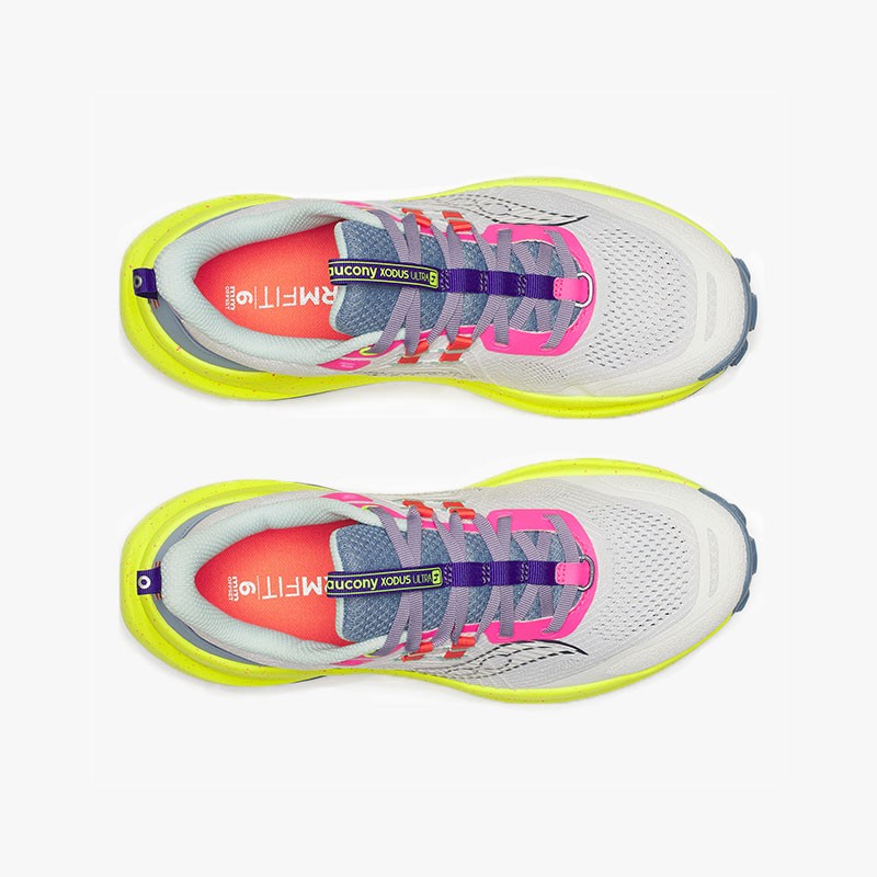 SAUCONY XODUS ULTRA 4 W WHITE/CITRON